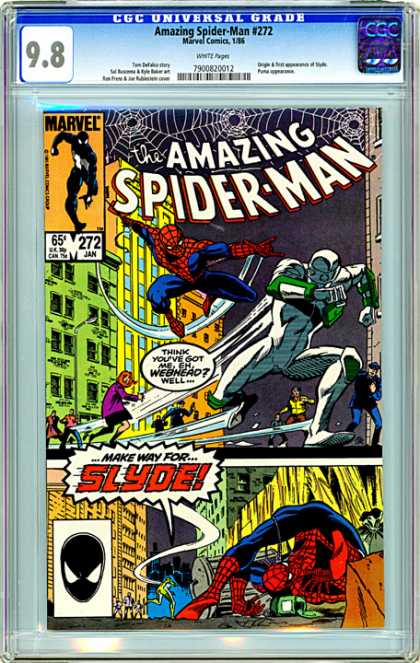 CGC Graded Comics - Amazing Spider-Man #272 (CGC) - Slyde - Spider Man - Webhead - Marvel - 272 Jan