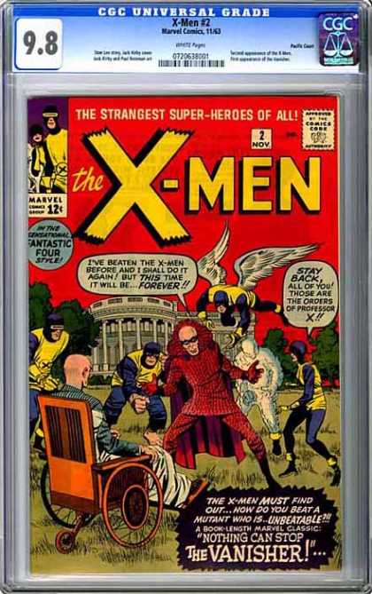 CGC Graded Comics - X-Men #2 (CGC) - Marvel - X-men Vs The Vanisher - The Original X-men - Professor X - The First Class