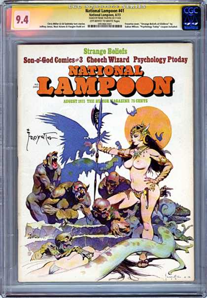 CGC Graded Comics - National Lampoon #41 (CGC) - National - Warrior - Goddess - Monsters - Triumph