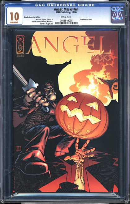 CGC Graded Comics - Angel: Masks #nn (CGC) - Fire - Pumpkin - Sword - Reaching Hand - Smoke
