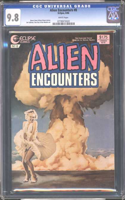 CGC Graded Comics - Alien Encounters #8 (CGC) - Superwomen - Fire - Cover Page - Alien - Flying Gown