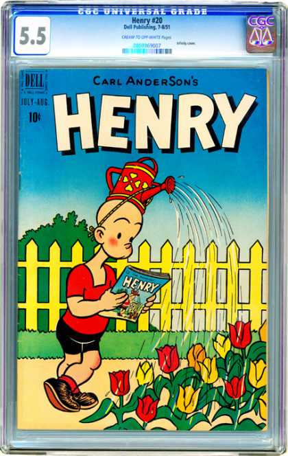 CGC Graded Comics - Henry #20 (CGC) - Carl Anderson - Comic - Fence - Flower - Grass