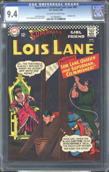 CGC Graded Comics - Superman's Girlfriend Lois Lane #67 (CGC) - Dc - Superman - National Comics - Approved By The Comics Code Authority - Lois Lane