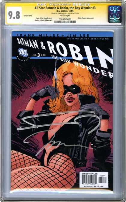 CGC Graded Comics - All Star Batman & Robin, the Boy Wonder #3 (CGC) - Batman - Robin - Cigarette - Fishnet Stockings - Gloves
