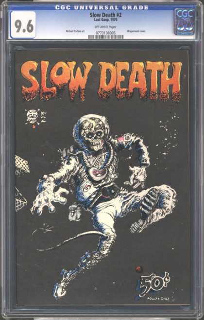 CGC Graded Comics - Slow Death #2 (CGC) - Slow Death - Skull - 50 Cents - Mangled Body - Decomposing