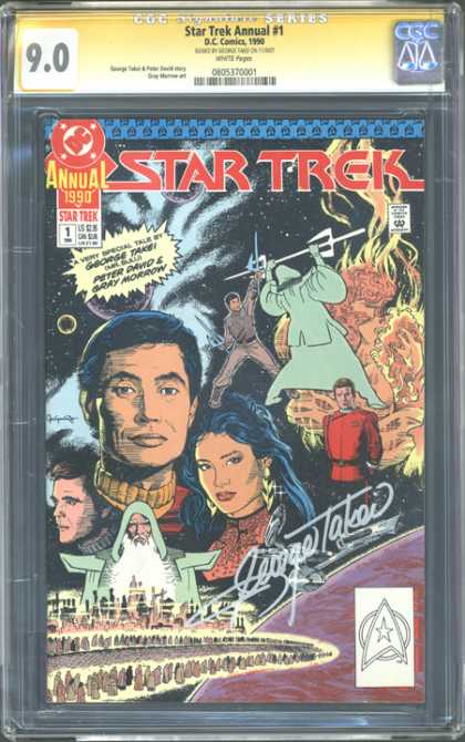 CGC Graded Comics - Star Trek Annual #1 (CGC) - Star Trek - George Takei - Peter David - Gray Morrow - Star Swords