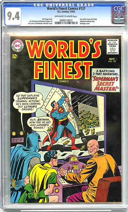 CGC Graded Comics - World's Finest Comics #137 (CGC) - Dc - Superman - Robin - Batman - Money