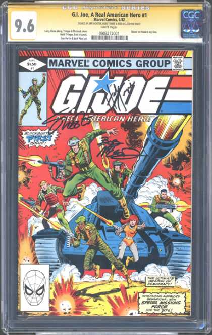 CGC Graded Comics - G.I. Joe, A Real American Hero #1 (CGC) - Gi Joe - Tank - Gunfire - American Heroes - First Issue