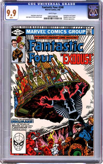 CGC Graded Comics - Fantastic Four #240 (CGC) - Fantastic Four - Exodus - Marvel - Inhumans - City
