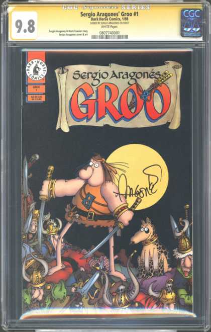 CGC Graded Comics - Sergio Aragones' Groo #1 (CGC) - Groo - Sergio Aragones - Sword - Vikings - Dark Horse Comics