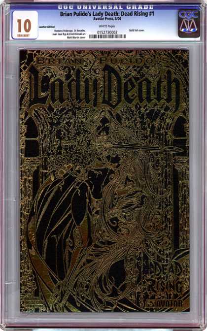 CGC Graded Comics - Brian Pulido's Lady Death: Dead Rising #1 (CGC) - Black - Stenciled - Embedded - Picture - Etched
