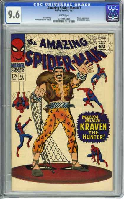 CGC Graded Comics - Amazing Spider-Man #47 (CGC) - Marvel - 47 - Kraven - Net - Hunter
