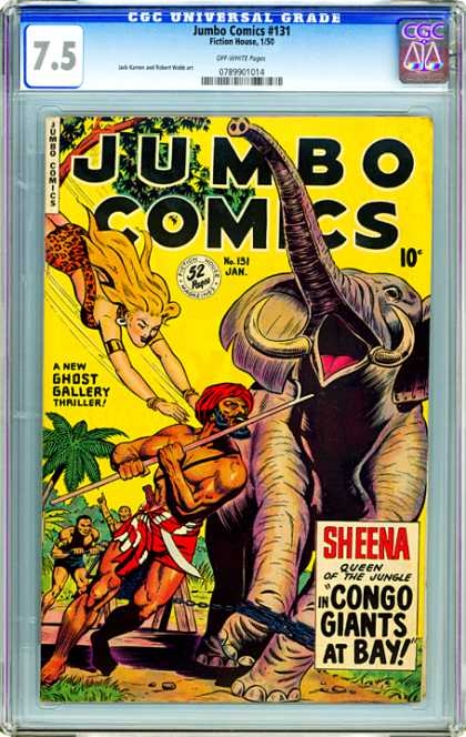 CGC Graded Comics - Jumbo Comics #131 (CGC) - Jungle Queen
