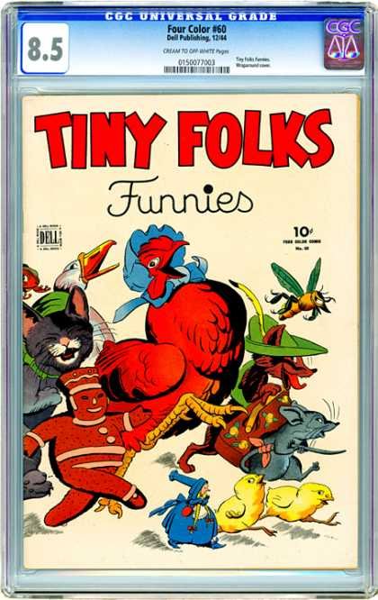 CGC Graded Comics - Four Color #60 (CGC) - Four Color - Dell Publishing - Tiny Folks - Birds - 85