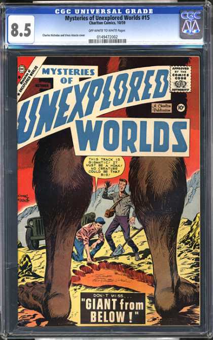CGC Graded Comics - Mysteries of Unexplored Worlds #15 (CGC)
