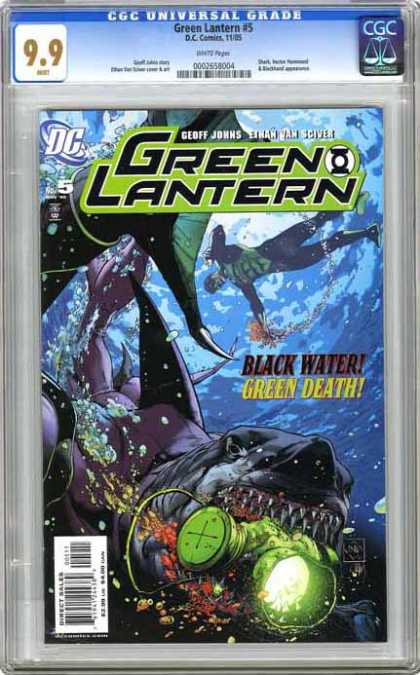 CGC Graded Comics - Green Lantern: Rebirth #5 (CGC) - Shark - Monsters - Diver - Action - Fricking