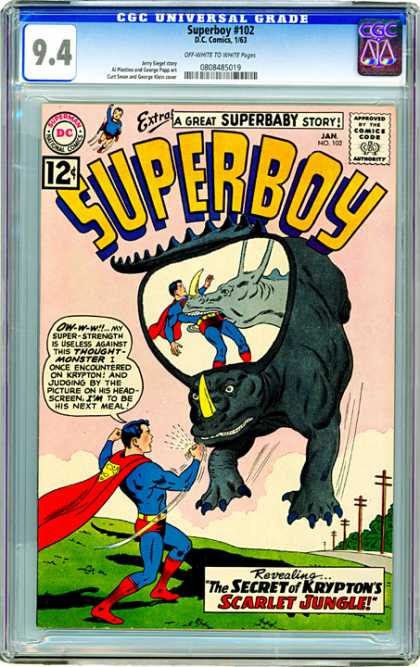 CGC Graded Comics - Superboy #102 (CGC)