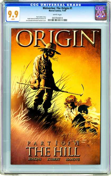 CGC Graded Comics - Wolverine: The Origin #1 (CGC) - Origin Part 1 - Jenkins - Kubert - Isanove - Fields Of Hay