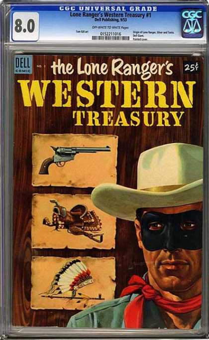 CGC Graded Comics - Lone Ranger's Western Treasury #1 (CGC) - Cgc - Dell Comics - Lone Ranger - Western Treasury - Wild Wild West