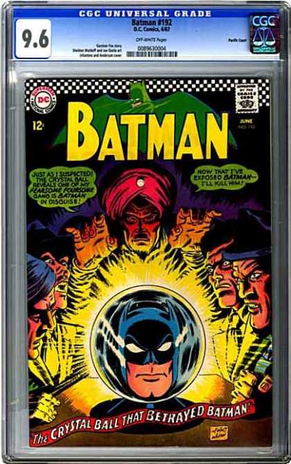 CGC Graded Comics - Batman #192 (CGC) - Fortune Teller - Crystal Ball - Green Batman - Red Turban - Fearsome Foursome