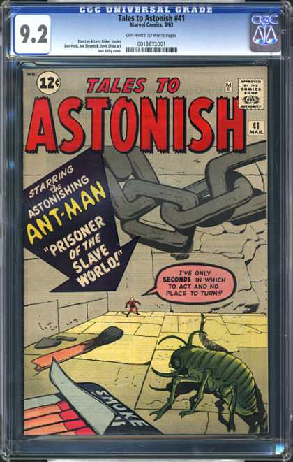 CGC Graded Comics - Tales to Astonish #41 (CGC) - Tales To Astonish - Ant-man - Slave World - Match Book - Green Beatle