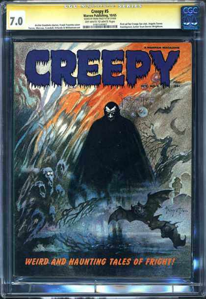 CGC Graded Comics - Creepy #5 (CGC) - Weird And Haunting Tales Of Fright - Ghost - The Moon - The Birds - Midnight
