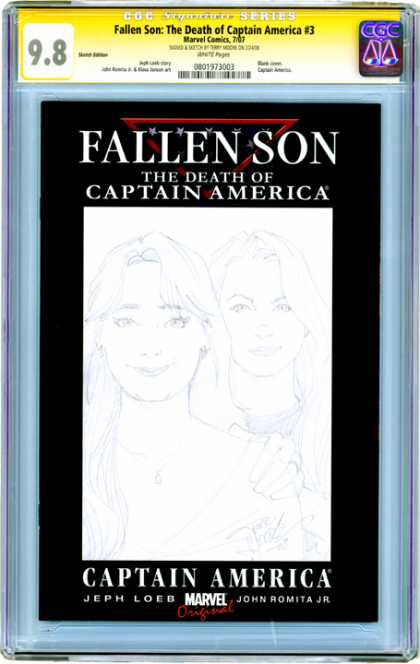 CGC Graded Comics - Fallen Son: The Death of Captain America #3 (CGC) - Fallen Son - The Death Of Captain America - Marvel Comics - Jeph Loeb - John Romita Jr