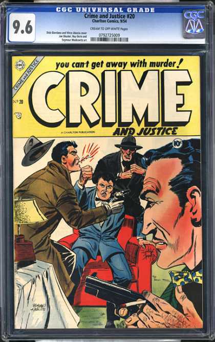 CGC Graded Comics - Crime and Justice #20 (CGC) - Crime And Justice - Punch - Gangsters - Guns - Detective