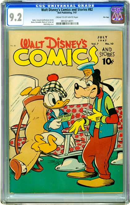 CGC Graded Comics - Walt Disney's Comics and Stories #82 (CGC) - Cartoon - Donald - Fun - Disney - Entertainment