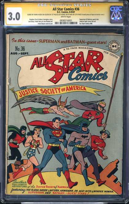 CGC Graded Comics - All Star Comics #36 (CGC)