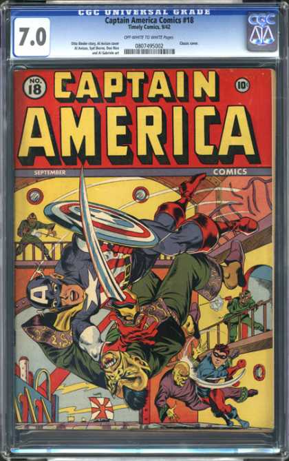 CGC Graded Comics - Captain America Comics #18 (CGC)
