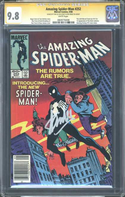 CGC Graded Comics - Amazing Spider-Man #252 (CGC) - Amazing Spider Man - Marvel Comics - Signed - The Rumors Are True - Red Sky