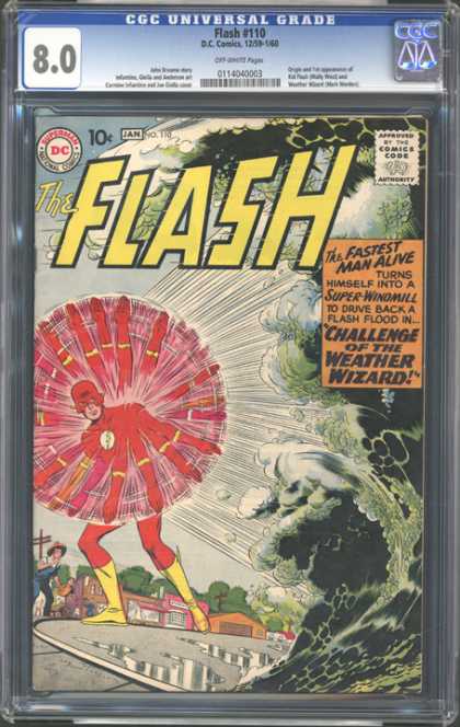 CGC Graded Comics - Flash #110 (CGC) - Flash - Weather Wizard - Super Windmill - Fastest Man Alive - Challenge