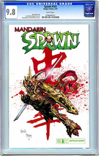 CGC Graded Comics - Spawn #165 (CGC) - Cgc Universal Grade - Mandarin - Blood - Ninja - Fightning