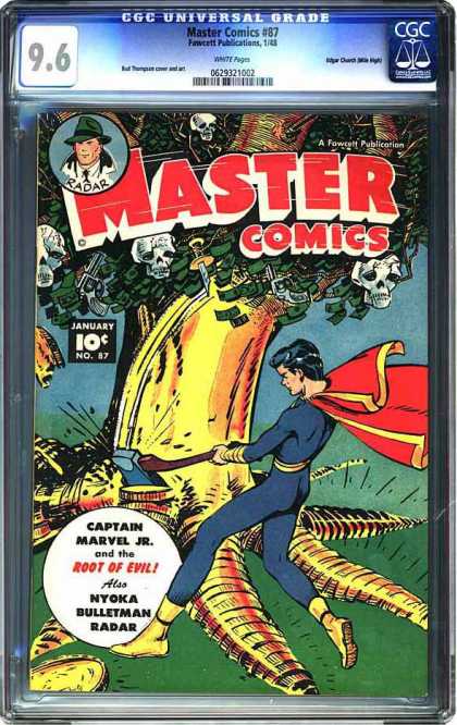 CGC Graded Comics - Master Comics #87 (CGC) - Radar - Master Comics - Cgc - Captain Marvel - Nyoka Bulletman