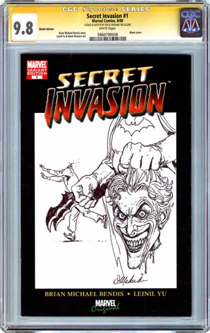 CGC Graded Comics - Secret Invasion #1 (CGC) - Batman - Joker - Bat-knife - Body - Fist