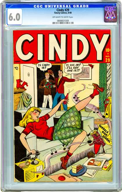 CGC Graded Comics - Cindy #29 (CGC) - Cindy - Blonde - Music - Speech Bubble - Men