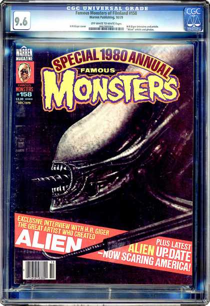CGC Graded Comics - Famous Monsters of Filmland #158 (CGC) - Interview - Alien - Scaring - America - Artist