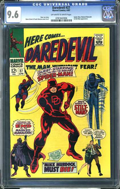 CGC Graded Comics - Daredevil #27 (CGC) - Cgc Universal Grade - Daredevil - Spider-man - Masked Marauder - Superheroes