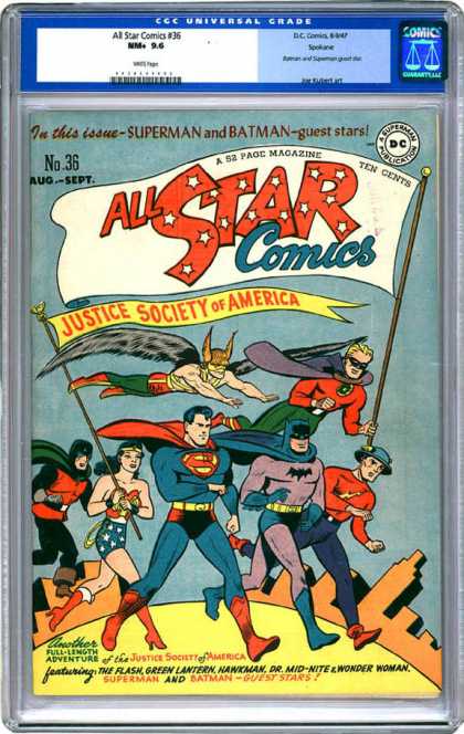 CGC Graded Comics - All Star Comics #36 (CGC)