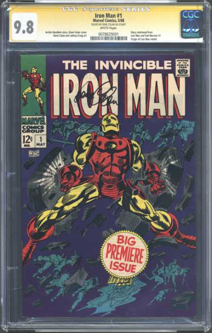CGC Graded Comics - Iron Man #1 (CGC) - First Issue - Marvel - Golden Avenger - Shellhead - Tony Stark
