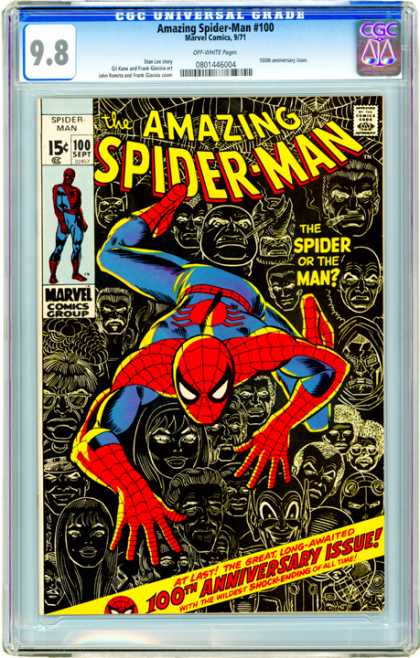 CGC Graded Comics - Amazing Spider-Man #100 (CGC) - Crawling - Marvel - Shockending - Anniversary - Issue