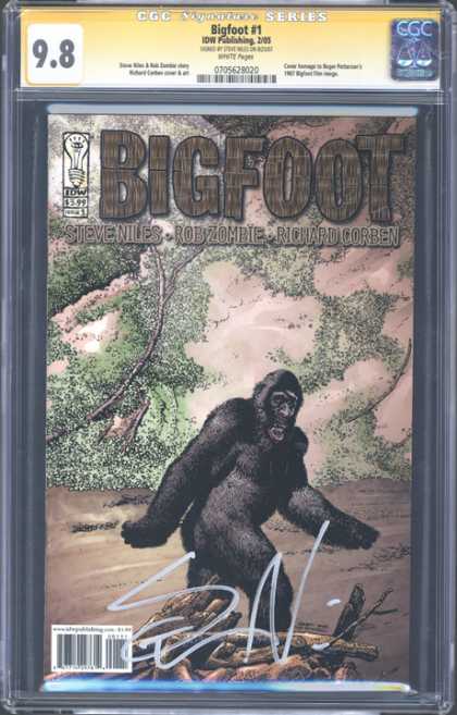 CGC Graded Comics - Bigfoot #1 (CGC) - Bigfoot - Tree - Woods - Rocks - Creature