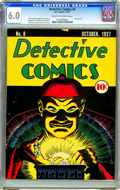 CGC Graded Comics - Detective Comics #8 (CGC) - Detective Comics - No8 - Dc Comics - October - 1937