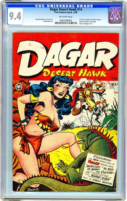 CGC Graded Comics - Dagar Desert Hawk #14 (CGC) - 94 - Dagar - Desert Hawk - 10c - Feb