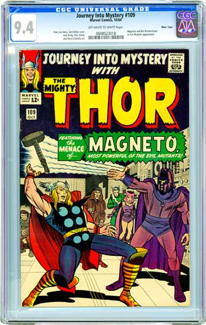 CGC Graded Comics - Journey Into Mystery #109 (CGC) - Magneto - Hammer - Menace - Magnet - Levitation