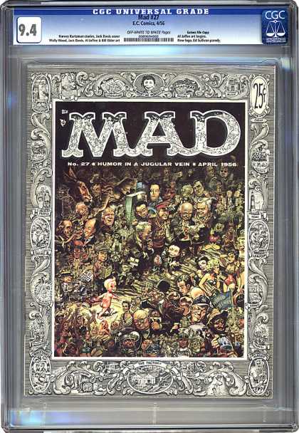 CGC Graded Comics - Mad #27 (CGC) - Crowd - Frame - Men - Women - Alfred E Neumann