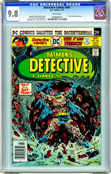 CGC Graded Comics - Detective Comics #461 (CGC) - Bicentennial - Batman - Detective Comics - Bait - Bat Trap