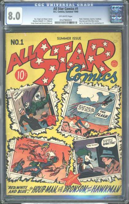 CGC Graded Comics - All Star Comics #1 (CGC) - Universal - All Star Comics - 1 - No 1 - Summer Issue