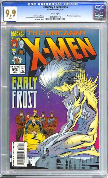 CGC Graded Comics - Uncanny X-Men #314 (CGC) - The Uncanny X-men - Early Frost - Marvel Comics - Professor Xavier - Nightcrawler